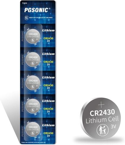 PGSONIC CR2430 3V Lithium Battery (5pcs) in Saudi Arabia