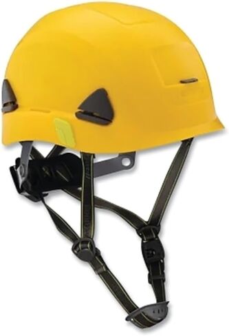 Honeywell North Fibre-Metal Climbing Style Safety Helmet, Dual Locking Rachet Suspension, Non-Vented, Yellow - 1 per EA - CSH10002 in Saudi Arabia