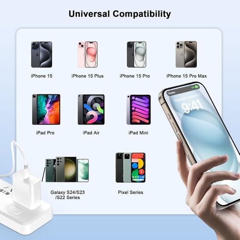 [معتمد من Apple MFi] شاحن iPhone 17 16 15 Pro Max شحن سريع in Saudi Arabia