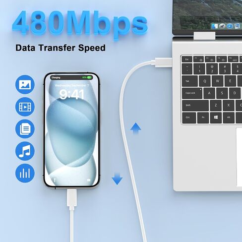 [معتمد من Apple MFi] شاحن iPhone 17 16 15 Pro Max شحن سريع in Saudi Arabia