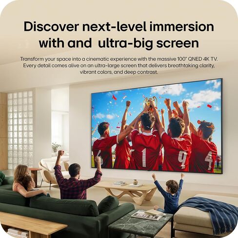 LG 100-Inch Class QNED Evo AI QNED84B Series Mini LED 4K Smart TV w/Dolby Atmos, Vision, HDR10, Super Upscaling, Filmmaker Mode, Wow Orchestra, Compatible with Alexa, 100QNED84BU, 2026 in Saudi Arabia