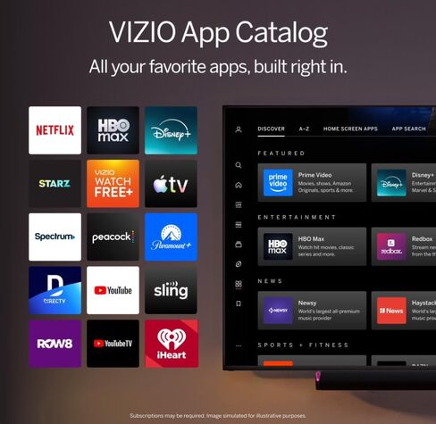 تلفزيون VIZIO 43 بوصة V-Series Quantum 4K QLED الذكي مع Dolby Vision HDR وWiFi 6 وHDMI VRR والشاشة الرئيسية VQD43R-1004 (متجدد) in Saudi Arabia