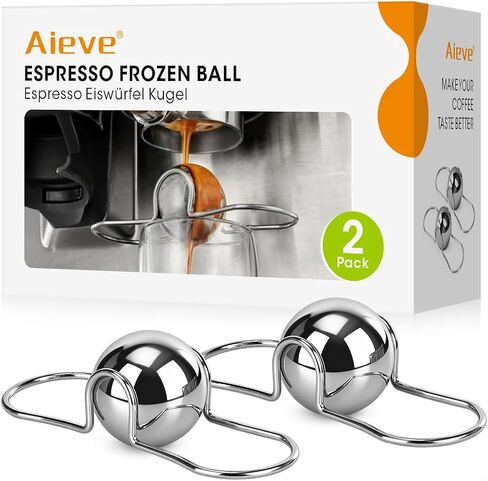 AIEVE 2 عبوة من كرات تبريد الإسبريسو، ملحقات الإسبريسو من الفولاذ المقاوم للصدأ in Saudi Arabia