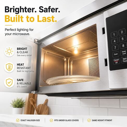 E17 LED لمبة عكس الضوء 3W 3000K ضوء الميكروويف الأبيض الناعم، 2-حزمة in Saudi Arabia