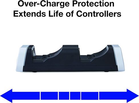 Verbatim PS5 Dual Controller Charging Station for use with PlayStation 5 DualSense Wireless Controllers - Charging Dock LED Indicators Over-Charge Protection 6ft Charging Cable (Pack of 2) in Saudi Arabia
