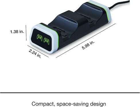 Verbatim PS5 Dual Controller Charging Station for use with PlayStation 5 DualSense Wireless Controllers - Charging Dock LED Indicators Over-Charge Protection 6ft Charging Cable (Pack of 2) in Saudi Arabia