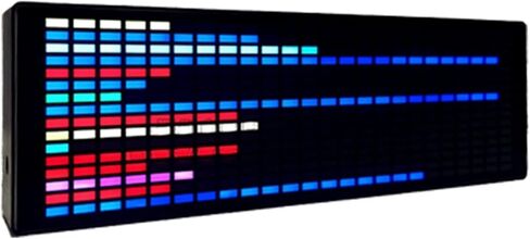 محلل طيف الصوت، ساعة موسيقى LED مع مستشعر صوت، ضوء إيقاع ألوان RGB، 20 عرض ديناميكي و7 تأثيرات in Saudi Arabia