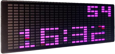 محلل طيف الصوت، ساعة موسيقى LED مع مستشعر صوت، ضوء إيقاع ألوان RGB، 20 عرض ديناميكي و7 تأثيرات in Saudi Arabia