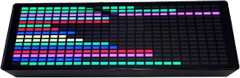 محلل طيف الصوت، ساعة موسيقى LED مع مستشعر صوت، ضوء إيقاع ألوان RGB، 20 عرض ديناميكي و7 تأثيرات in Saudi Arabia