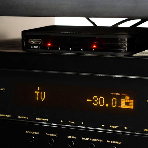 Philips 4 Device HDMI Switch, Wireless Remote, Use with 4K Smart TV in Saudi Arabia