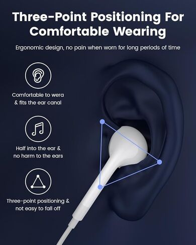 USB C Wired Headphones [2-Pack] with Microphone – HiFi Earbuds Stereo, Nosie Reduction, Audio, Earphones Compatible with iPhone 17/16/15, Samsung Galaxy S26/S25/S24/S23, Google Pixel, iPad, MacBook in Saudi Arabia