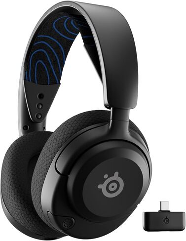 سماعة الألعاب اللاسلكية متعددة الأنظمة SteelSeries Arctis Nova 5X - محركات النيوديميوم المغناطيسية - أكثر من 100 إعداد مسبق للصوت - بطارية 60 ساعة - 2.4 جيجا هرتز أو BT - ClearCast Gen2.X Mic - Xbox، PC، PS، Switch، Mobile (متجدد) in Saudi Arabia