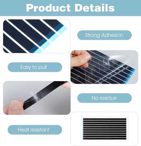 20 قطعة شريط مطاطي أسود لاستبدال شاشة LED للكمبيوتر المحمول، أشرطة لاصقة لإصلاح شاشة LCD للهواتف المحمولة والأجهزة اللوحية (0.75 × 3.15 بوصة) in Saudi Arabia