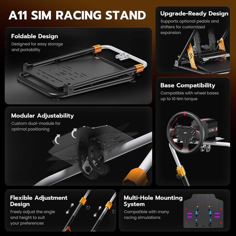 PXN A11 Heavy-Duty Foldable Racing Wheel Stand in Saudi Arabia