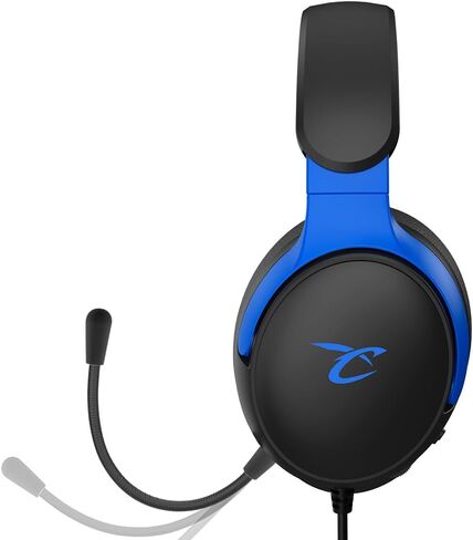 Subsonic - سماعة ألعاب Astra لجهاز PS5 PS4 PC Xbox، سماعة رأس مع مكبرات صوت 40 مم، ميكروفون قابل للإمالة، تحكم مدمج في مستوى الصوت وزر كتم الصوت - أسود وأزرق in Saudi Arabia