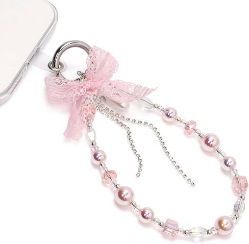 Kaluofan Phone Charm, Phone Wrist Strap, Handmade Cellphone Chain Lanyard with Tab in Saudi Arabia