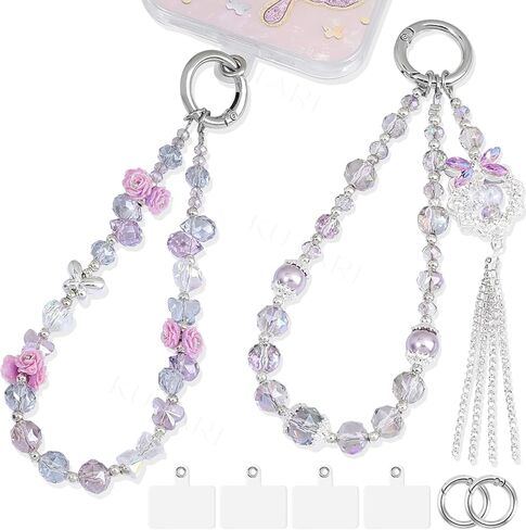 Beaded Phone Charms, Phone & Bag Wrist Strap in Saudi Arabia