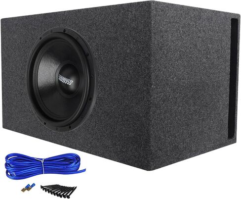 حزمة Sundown Audio SA-15 V.3 D2: 15 بوصة 3000 واط الذروة / 1500 واط RMS مزدوج 2 أوم مضخم صوت للسيارة، RGV15 3.51 قدم مكعب مزود بفتحة تهوية 3/4 بوصة MDF، مجموعة تثبيت فردية، 3 عناصر in Kuwait