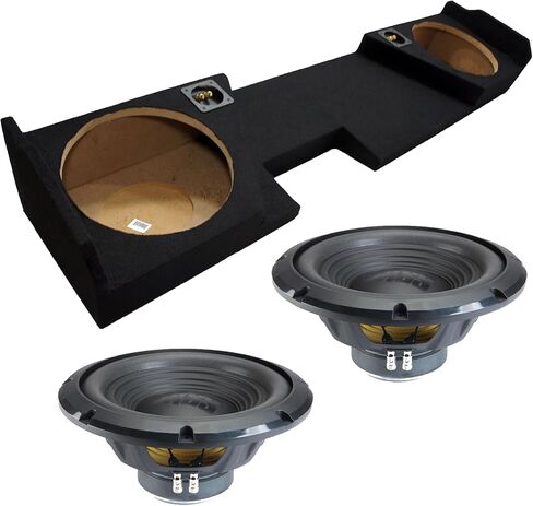Alpine W12S4 Dual 12" Sub Box يناسب 2014-2018 Chevy Silverado Double Cab in Saudi Arabia
