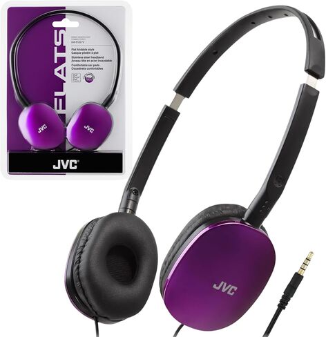 سماعات رأس JVC HAS160B FLATS خفيفة الوزن (أسود) in Saudi Arabia