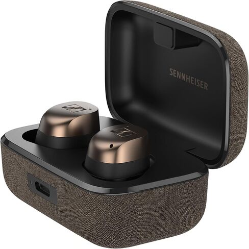 سماعات أذن ذكية Sennheiser MOMENTUM True Wireless 4، بلوتوث 5.4، صوت واضح للغاية، سماعات أذن بخاصية إلغاء الضوضاء، تصميم مريح، بطارية 30 ساعة، تقنية ANC التكيفية، صوت LE، Auracast - أسود in Saudi Arabia