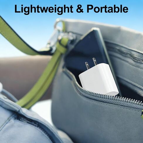 كتلة شاحن USB C 20 واط لهاتف Apple iPhone 17 16 15، شاحن USB C شحن سريع من النوع C محول طاقة قابس حائط لهاتف iPhone 17/16/15/14/13/12/11 Pro Max Series/Apple iWatch/AirPods in Saudi Arabia
