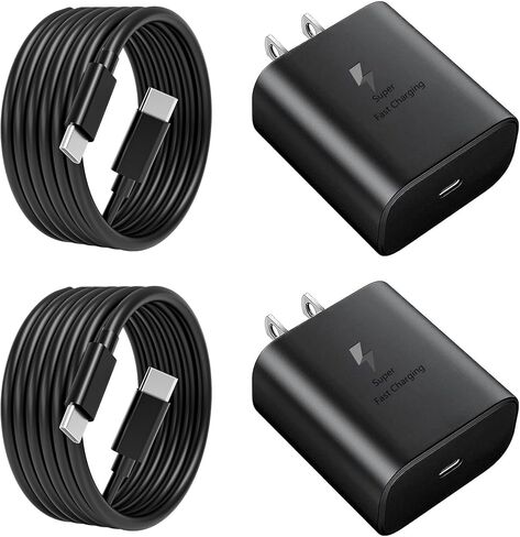 45W Super Fast Charger USB C- 45 Watt Type C Fast Charging Android Phone Charger Compatible with Samsung Galaxy S25 Ultra/S25/S25+/S26/S26+/S26Ultra/S24+/S24 Ultra/S23 Ultra Tab,6ft C Cable in Kuwait