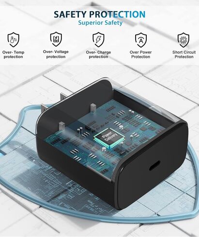 45W Super Fast Charger USB C- 45 Watt Type C Fast Charging Android Phone Charger Compatible with Samsung Galaxy S25 Ultra/S25/S25+/S26/S26+/S26Ultra/S24+/S24 Ultra/S23 Ultra Tab,6ft C Cable in Kuwait