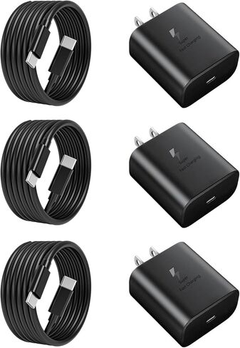 45W Super Fast Charger USB C- 45 Watt Type C Fast Charging Android Phone Charger Compatible with Samsung Galaxy S25 Ultra/S25/S25+/S26/S26+/S26Ultra/S24+/S24 Ultra/S23 Ultra Tab,6ft C Cable in Kuwait
