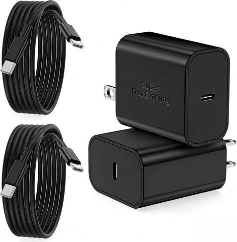 USB C Super Fast Charging Block and 6ft USB C to C Cable Long,Type C Wall Plug and Android Phone Charger Cord for Samsung Galaxy S26/S25 Ultra/S24+/S23 Plus/S22/S21/Note20/iPhone 17 16 15 Pro Max Air in Saudi Arabia