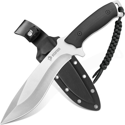 NedFoss Kukri Knife for Men, 6" AUS-8 Steel Full Tang Hunting Knife w/ G10 in Kuwait