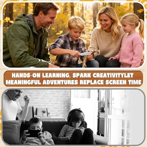 Kids Knife Fixed Blade with Rounded Tip, Safe Unsharpened Whittling Knife for Boys, Ideal for Learning Outdoor Skills & Building Confidence in Saudi Arabia