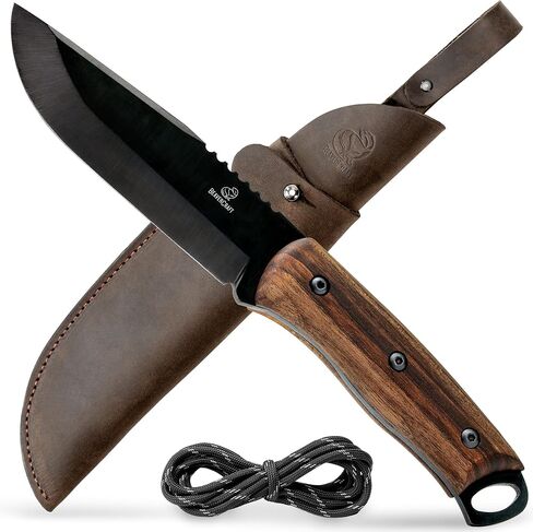 سكين BeaverCraft Bushcraft كامل من الفولاذ الكربوني BSH4 Dusk - سكين تخييم بشفرة ثابتة مع غمد للحزام - أدوات سكاكين التنزه سيرًا على الأقدام والبقاء على قيد الحياة معدات Bushcraft in Saudi Arabia