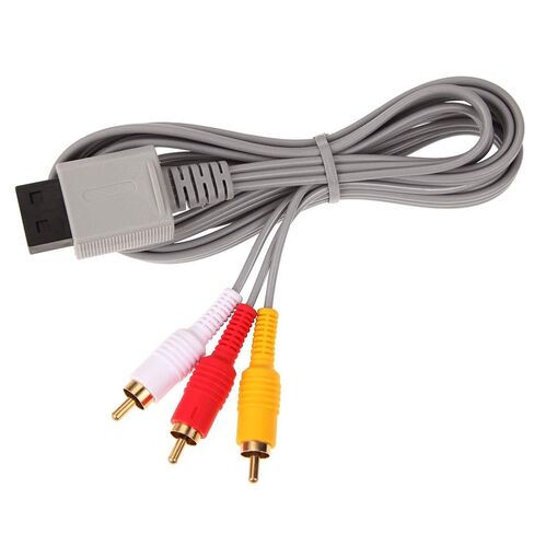 .8m Audio Video AV Cable Game Console Composite 3 RCA Video Cable Cord Wire Main 480p for Nintendo Wii Console in Saudi Arabia