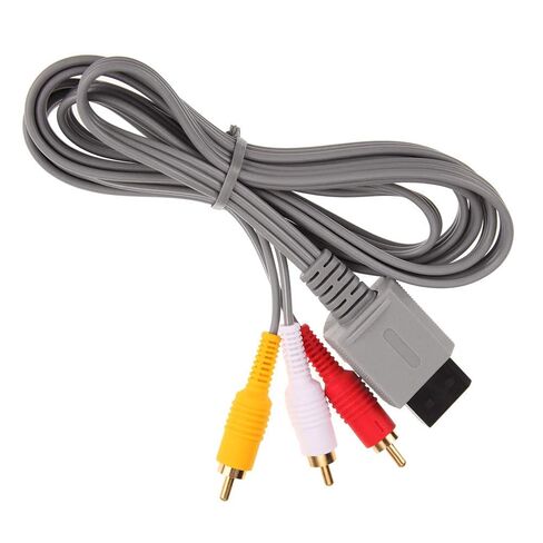 .8m Audio Video AV Cable Game Console Composite 3 RCA Video Cable Cord Wire Main 480p for Nintendo Wii Console in Saudi Arabia