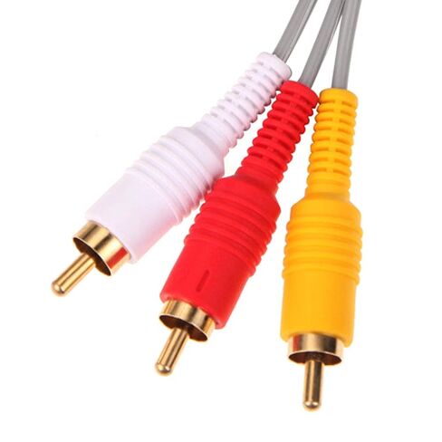 .8m Audio Video AV Cable Game Console Composite 3 RCA Video Cable Cord Wire Main 480p for Nintendo Wii Console in Saudi Arabia