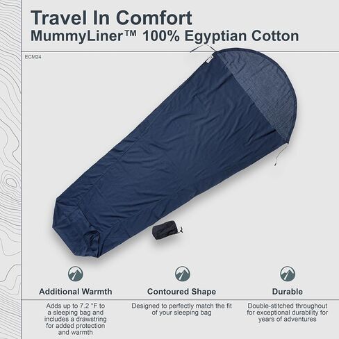 COCOON Egyptian Cotton MummyLiner - Tuareg Blue in Saudi Arabia