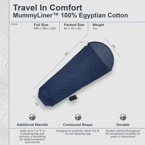 COCOON Egyptian Cotton MummyLiner - Tuareg Blue in Saudi Arabia