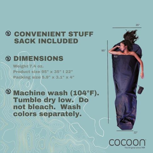 COCOON Egyptian Cotton MummyLiner - Tuareg Blue in Saudi Arabia
