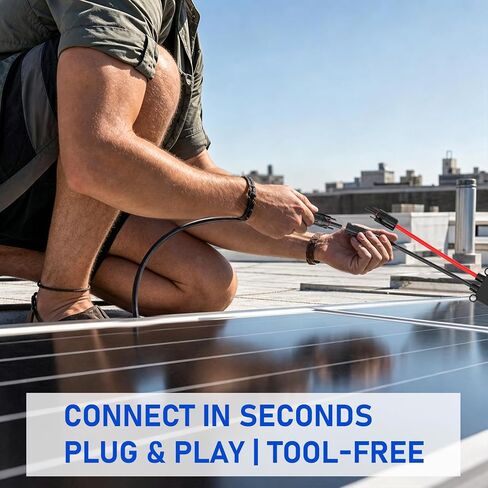 Solar Y Branch Connectors, 27in 2-to-4 Parallel Adapter Cable in Saudi Arabia