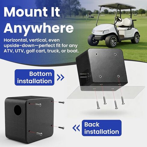 LED 8" Subwoofer Deep Bass System, High Level Inputs, Heavy-Duty Enclosure, Rugged Weather-Resistant Design - Includes Wiring Kit, Mounting Hardware and Quick Start Guide, w/Aux Cable in Saudi Arabia
