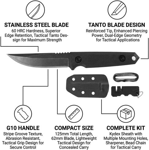 KOFERY Minimalist Fixed Blade Neck Knife for EDC, Camping & Hiking in Saudi Arabia