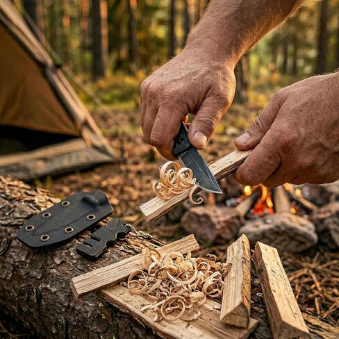 KOFERY Minimalist Fixed Blade Neck Knife for EDC, Camping & Hiking in Saudi Arabia