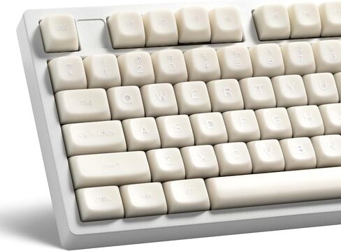 XVX White Jade Keycaps, Double Shot PBT Keyboard Key caps 132 Keys MDA Profile Keycap Set Compatible with 60%/65%/75%/TKL/96%/100% US Layout Cherry MX Switches Mechanical Keyboard in Saudi Arabia
