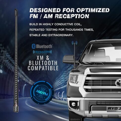 RYDONAIR 13" Antenna Compatible with Toyota Tundra 2014+ & Tacoma 1995+ in Saudi Arabia
