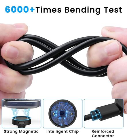 USB Charger Cable Compatible with Amazfit Bip 6/Active 2 Charger Replacement Magnetic Smart Watch Charging Cable Cord for Amazfit Accessories-3.3Ft in Saudi Arabia