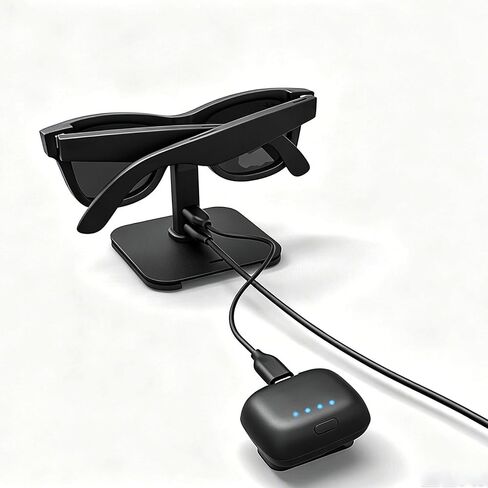 شاحن محمول يمكن ارتداؤه لـ Ray-Ban Meta Gen 1 & Gen 2، Wayfarer، Skyler، Headliner، Oakley Meta HSTN، بنك طاقة ممتد للشحن السريع لملحقات نظارات Meta، ما يصل إلى 3.8 شحنات كاملة in Saudi Arabia