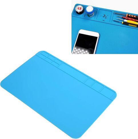 Generic Repair Mat, Silicone Heat Solder Pad for Electronics, with Non Slip Back, 30x20cm Portable Welding Station Tool for Phone Computer Circuit Board Repair in Saudi Arabia