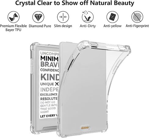 Aircawin for 3.7'' Xteink X3 E-Reader Case Clear 2026,Soft TPU Back Cover in Saudi Arabia
