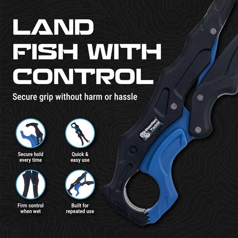Reaction Tackle 7 Piece Fishing Tool Kit, Fillet Knife and Sharpener, Fishing Pliers, Braid Scissors, Floating Lip Gripper, Hook Remover and Lanyard, Stainless Steel for Saltwater and Freshwater in Saudi Arabia